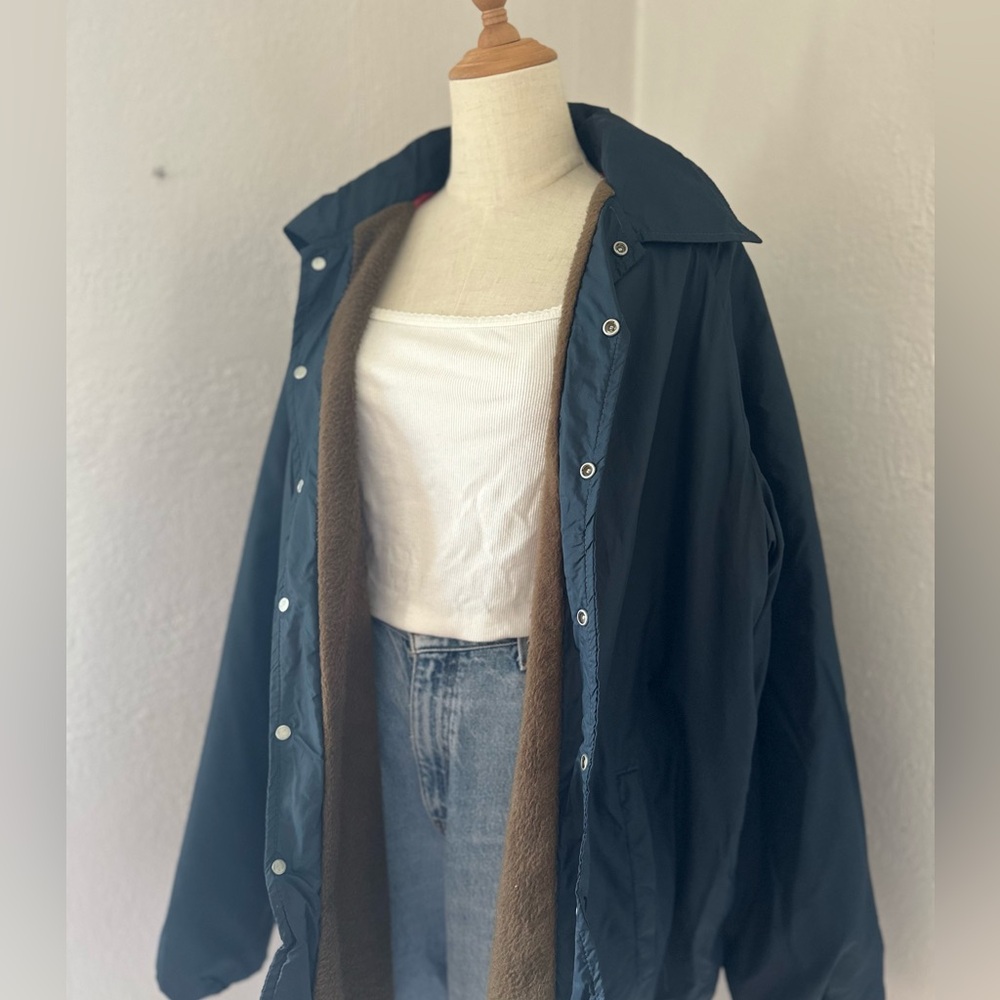 Vintage Blue Nylon lined Jacket